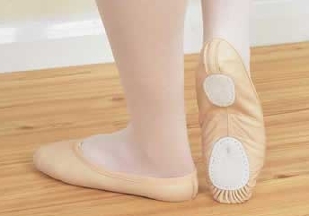 Split Sole Leather Ballet Shoes up to Size 5
