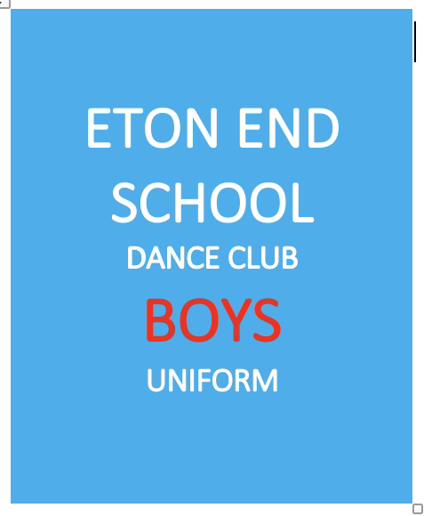 ETON END SCHOOL DANCE CLUB BOYS uniform